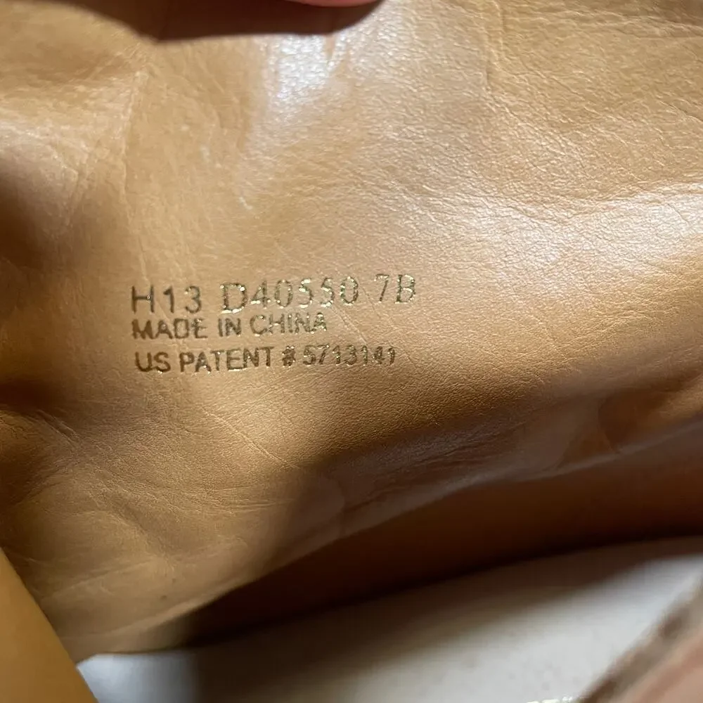 Cole Haan Cassidy Booties Nubuck Leather Orange-camel Stacked Heels Nike‎ Air 7